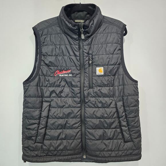 Carhartt Men's Rain Defender Insulated Vest Relaxed Black L - Picture 1 of 12